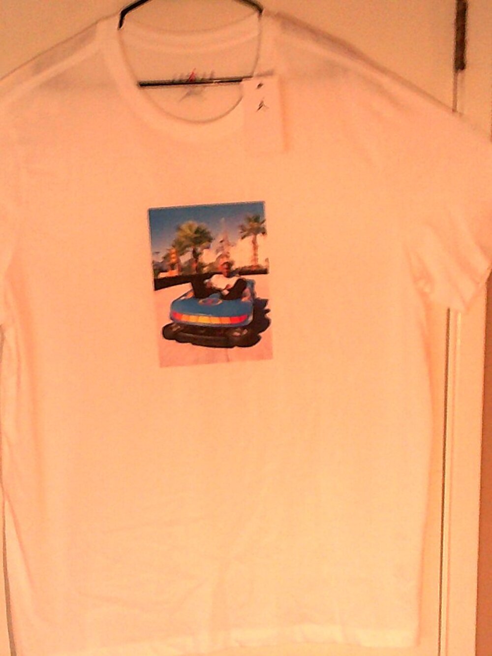 NEW AIR JORDAN "Young MJ Disneyland Photo Tee" MENS WHITE T-SHIRT 2XL HJ2401-100